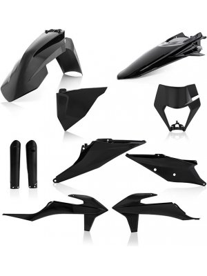 Пълен кит пластмаси KTM EXC/EXC-F 20-22 черен